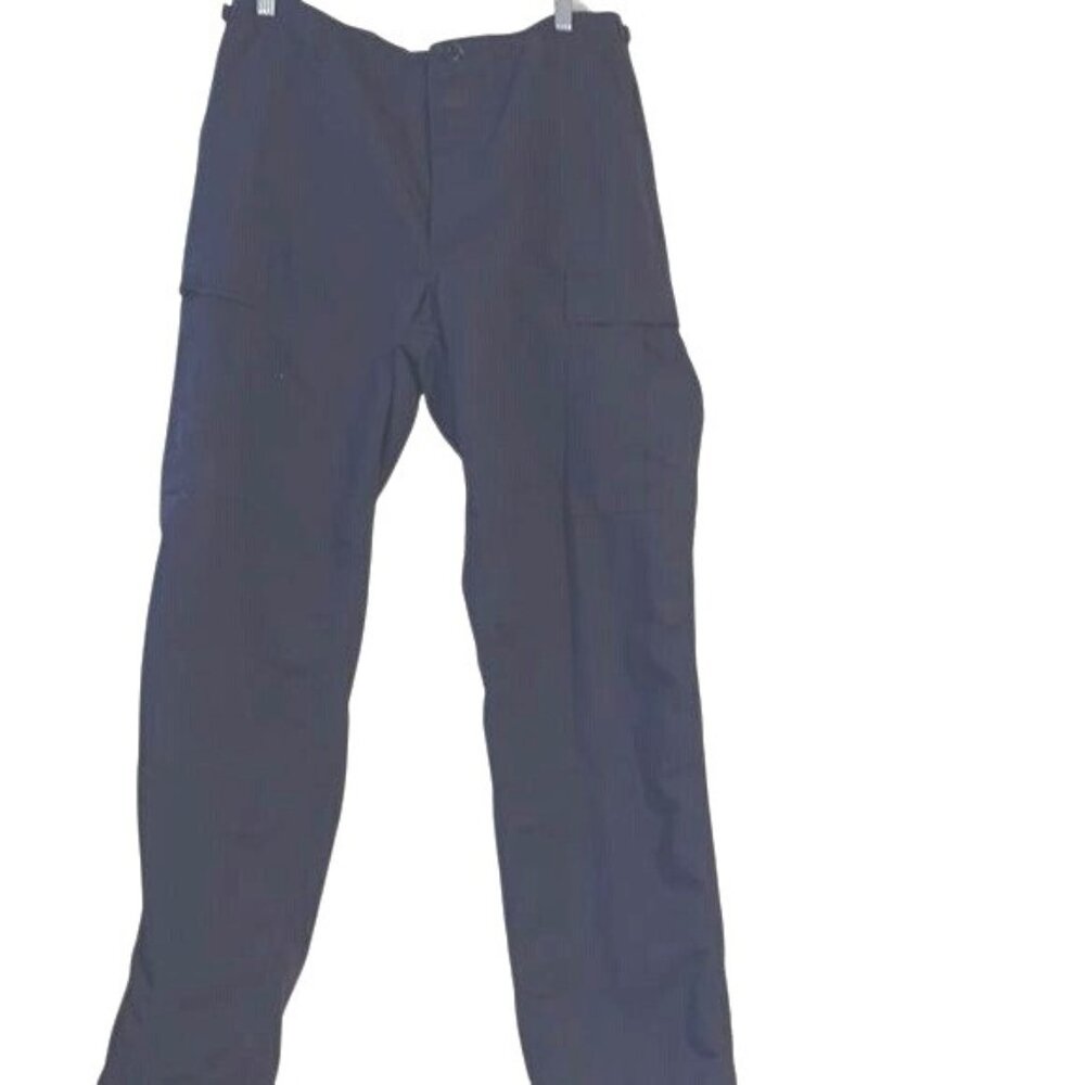 Propper Mens Navy Blue Cargo Pants M/R 65% Polyester 35% Cotton Ripstop Durable